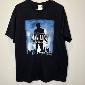 Barry Manilow Shirt Men's Large Black Graphic The New York Pops Atlantic City